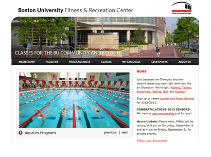 Boston University FitRec