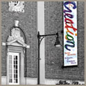 Boston University Theater with exterior banner installation